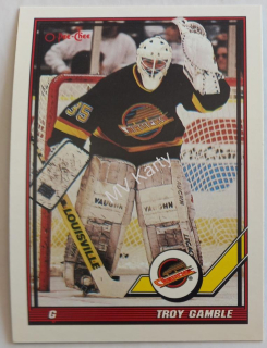 1991-92 O-Pee-Chee - [Base] #446 Troy Gamble
