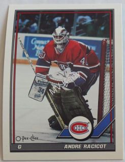 1991-92 O-Pee-Chee - [Base] #450  Andre Racicot