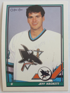 1991-92 O-Pee-Chee - [Base] #382 Jeff Hackett