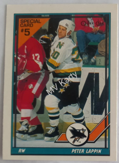1991-92 O-Pee-Chee - San Jose Sharks #5S Peter Lappin