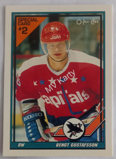 1991-92 O-Pee-Chee - San Jose Sharks #2S Bengt-Ake Gustafsson