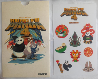 Kung fu Panda 4 sticker set
