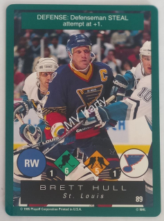 1995-96 Playoff One on One Challenge - [Base] #89 Brett Hull