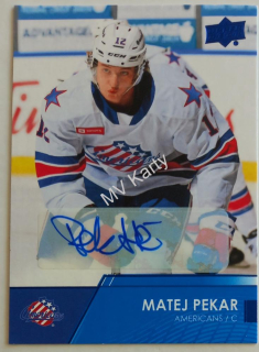 2021-22 Upper Deck AHL - [Base] - Autographs #86  Matej Pekar