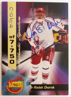 1995 Signature Rookies - [Base] - Signatures #39  Radek Dvorak #/7,750 Popis!