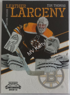 2010-11 Panini Playoff Contenders - Leather Larceny #18 Tim Thomas