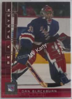 2001-02 In the Game Be A Player Memorabilia - [Base] - Ruby #305  Dan Blackburn #/200
