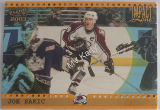 2002-03 Pacific - Impact Zone #5 Joe Sakic