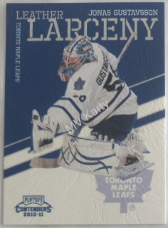 2010-11 Panini Playoff Contenders - Leather Larceny #8 Jonas Gustavsson
