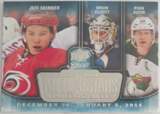 2014-15 Upper Deck MVP - NHL 3 Stars Player of the Week #3SW-01.06.14 Ryan Suter, Jeff Skinner, Brian Elliott