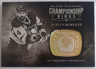 2016-17 Upper Deck Black Diamond - Championship Rings #CR-JS Justin Schultz