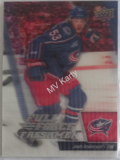 2015-16 Upper Deck Full Force - [Base] #110  3D Full Force Freshman - Josh Anderson