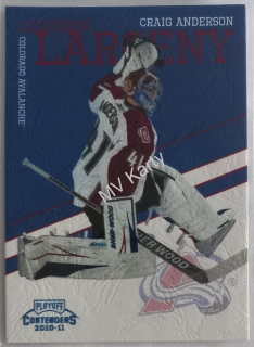 2010-11 Panini Playoff Contenders - Leather Larceny #4 Craig Anderson