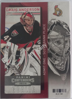 2013-14 Panini Playoff Contenders - [Base] #79 Craig Anderson