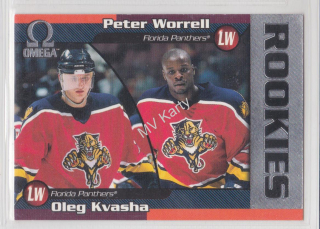 1998-99 Pacific Omega - [Base] #108 - Oleg Kvasha, Peter Worrell