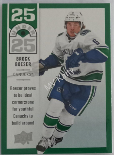 2018-19 Upper Deck - 25 Under 25 #U25-12 Brock Boeser