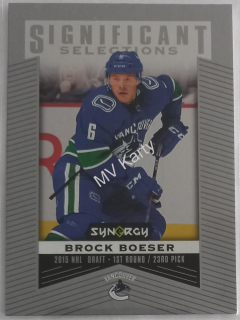 2018-19 Upper Deck Synergy - Significant Selections #SS-4 Brock Boeser
