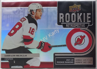 2022-23 Upper Deck Series 1 - Rookie Retrospective #RR-5 Dawson Mercer