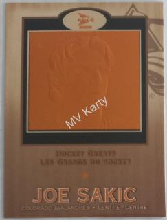 2001-02 Pacific Prism Gold McDonald's - Hockey Greats #2 Joe Sakic