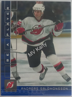 2001-02 In the Game Be A Player Memorabilia - [Base] - Sapphire #364  Andreas Salomonsson #/100