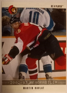 2002-03 In the Game Be A Player Memorabilia - [Base] #115 Martin Havlat