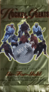 1996-97 Got-Um Hockey Greats Coin Collection balíček