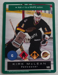 1995-96 Playoff One on One Challenge - [Base] #101 Kirk McLean