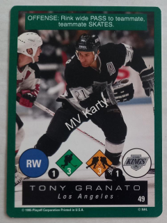1995-96 Playoff One on One Challenge - [Base] #49 Tony Granato