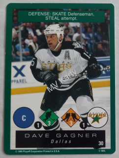 1995-96 Playoff One on One Challenge - [Base] #30 Dave Gagner
