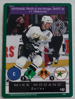 1995-96 Playoff One on One Challenge - [Base] #142 Mike Modano