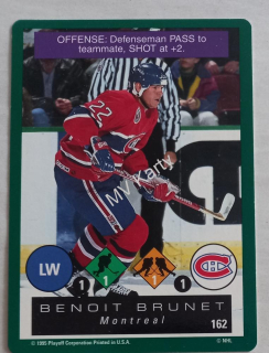 1995-96 Playoff One on One Challenge - [Base] #162 Benoit Brunet