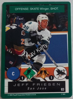 1995-96 Playoff One on One Challenge - [Base] #83 Jeff Friesen