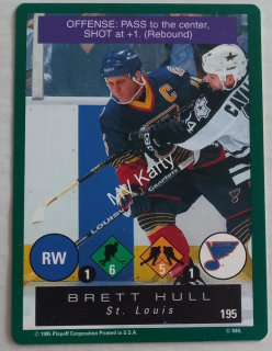 1995-96 Playoff One on One Challenge - [Base] #195 Brett Hull
