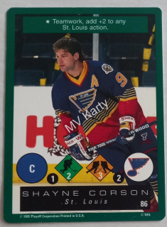 1995-96 Playoff One on One Challenge - [Base] #86 Shayne Corson