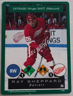 1995-96 Playoff One on One Challenge - [Base] #36 Ray Sheppard