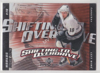 2002-03 Upper Deck MVP - Shifting to Overdrive #SO13 - Markus Naslund