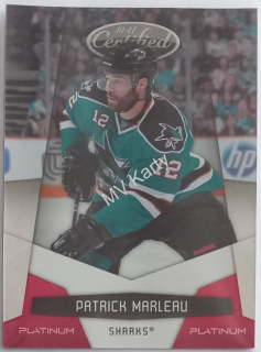 2010-11 Certified - [Base] - Platinum Red #123 Patrick Marleau #/999