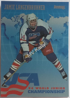 1993-94 Donruss - USA World Junior Championship #USA 13 Jamie Langenbrunner