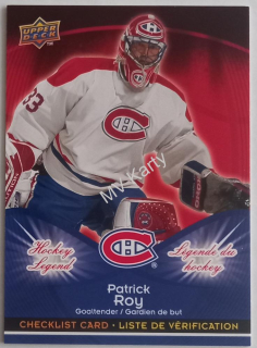 2009-10 Upper Deck McDonald's - Checklists #CL1 Patrick Roy