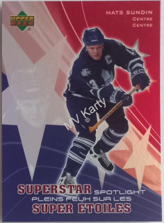 2005-06 Upper Deck McDonald's - Superstar Spotlight #SS3 Mats Sundin