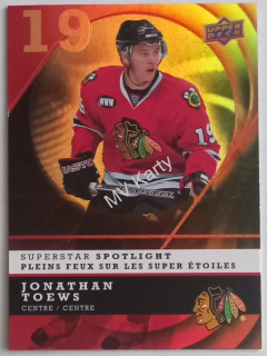 2008-09 Upper Deck McDonald's - Restaurant Superstar Spotlight #IS3 Jonathan Toews