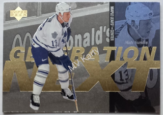 1996-97 Upper Deck - Generation Next #X38 Mats Sundin, Jonas Hoglund