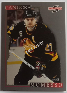 1995-96 Score - [Base] - Black Ice #161 Sergio Momesso Popis!!