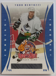2003-04 Upper Deck MVP - SportsNut Fantasy Game #SN86 Todd Bertuzzi