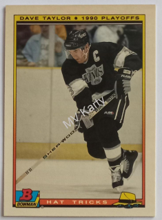 1990-91 Bowman Hat Tricks - [Base] #22 Dave Taylor