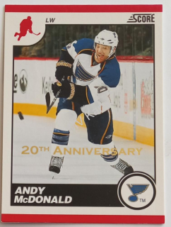 2010-11 Score Andy Mcdonald 20th Anniversary #413
