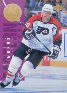 1995-96 Upper Deck - NHL All-Star Game - Jumbo #AS17 - Eric Lindros, Peter Forsberg