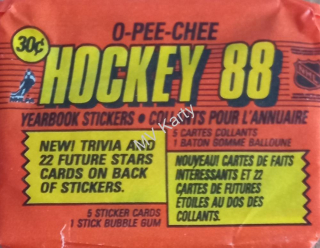 1988-89 O-Pee-Chee Yearbook Stickers balíček