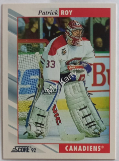 1992-93 Score - [Base] #295 Patrick Roy