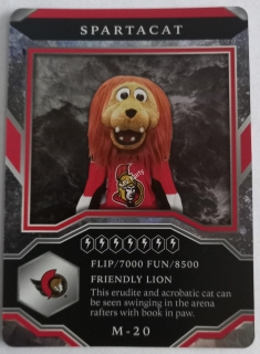 2021-22 Upper Deck MVP - Mascot Gaming Cards - Sparkle #M-20  Spartacat